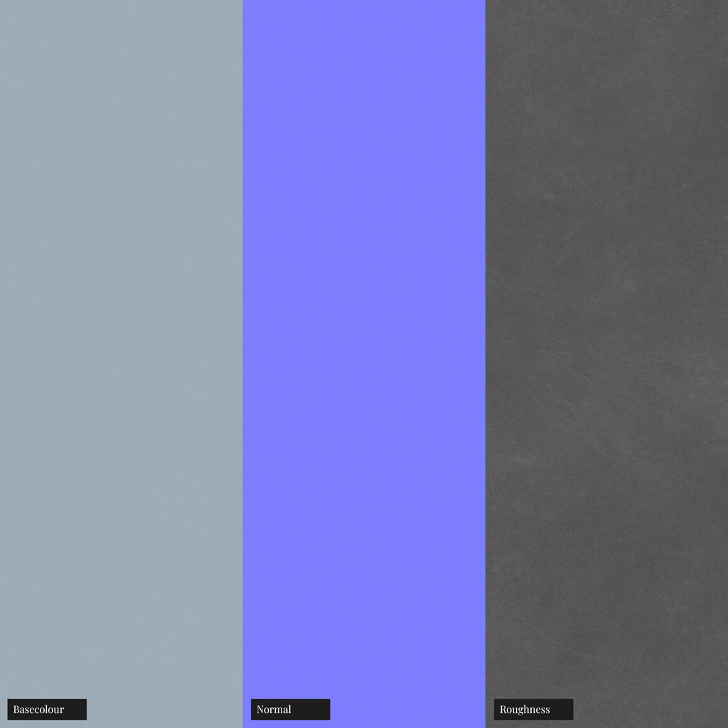 Parma Blue Satin Finish Plastic PBR Texture - Example Scene Visualization | Superellipse