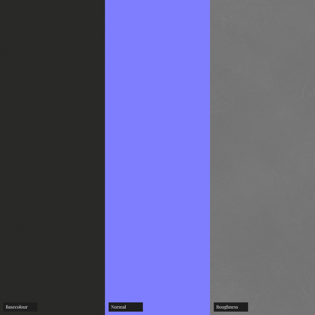 VDI 12 Molded Black Plastic PBR Texture - Example Scene Visualization | Superellipse