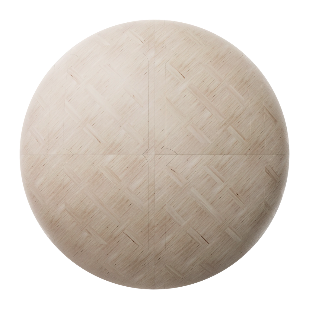 Douglas Fir Versailles Parquet Wood Floor PBR Texture - Sphere Swatch Preview | Superellipse