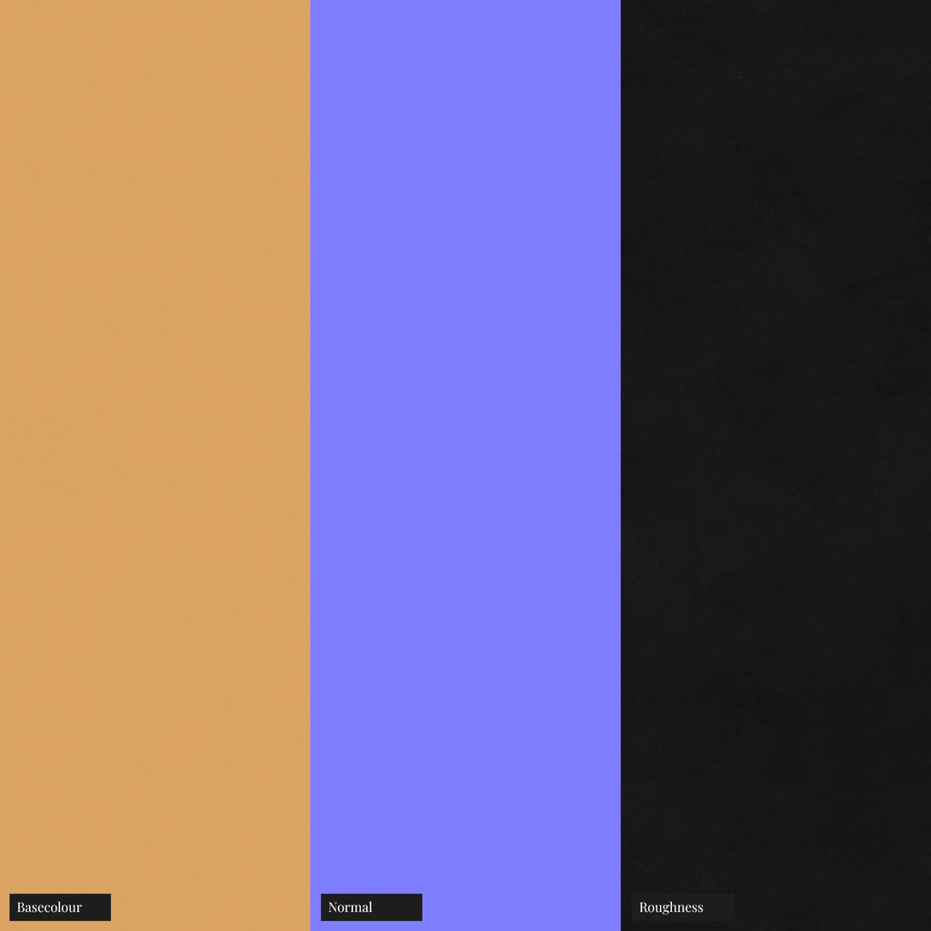 Spruce Yellow High Gloss Finish Plastic PBR Texture - Example Scene Visualization | Superellipse