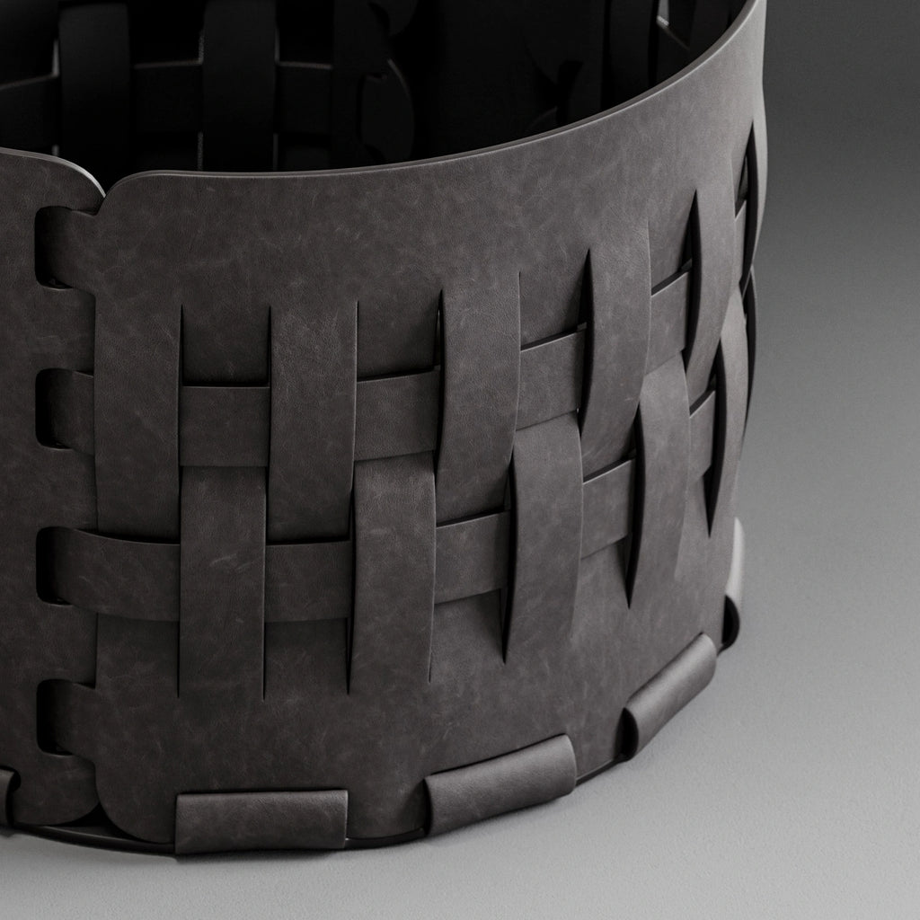 Patinaed Full Grain Distressed Leather Rich Brown PBR Texture - Example Scene Visualization | Superellipse