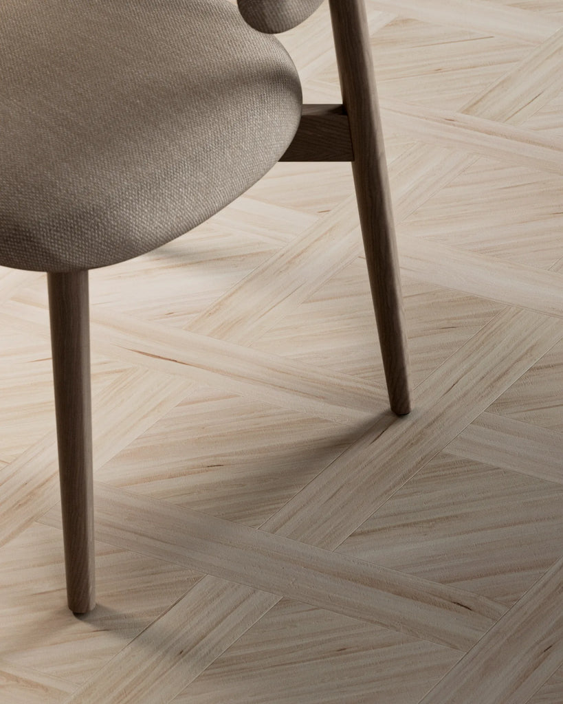 Douglas Fir Basketweave Wood Floor PBR Texture - Example Scene Visualization | Superellipse