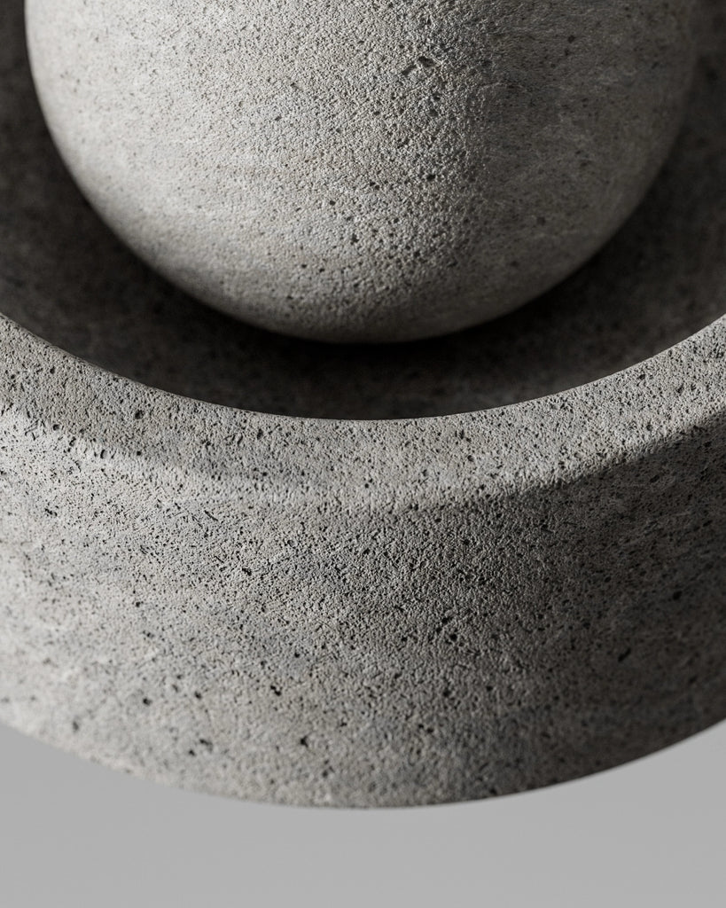 Ash Grey Fine Pit Limestone PBR Texture - Example Scene Visualization | Superellipse