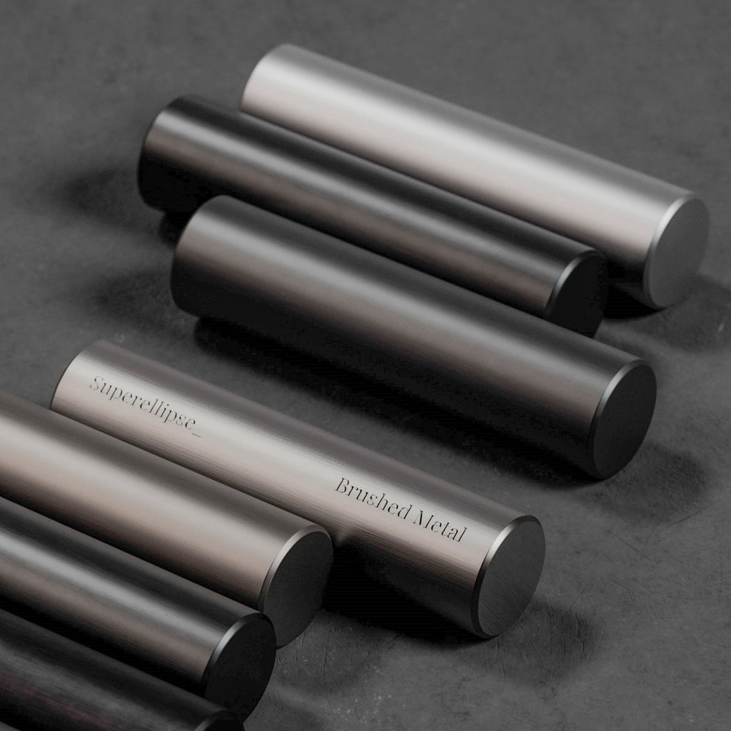 Rough Brushed Aluminium Metal PBR Texture - Example Scene Visualization | Superellipse