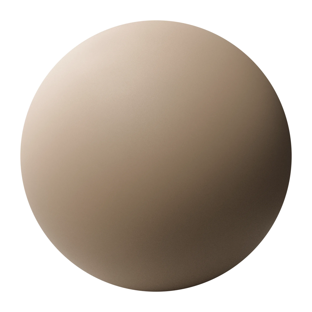 Tan Beige Matte Finish Plastic PBR Texture - Sphere Swatch Preview | Superellipse