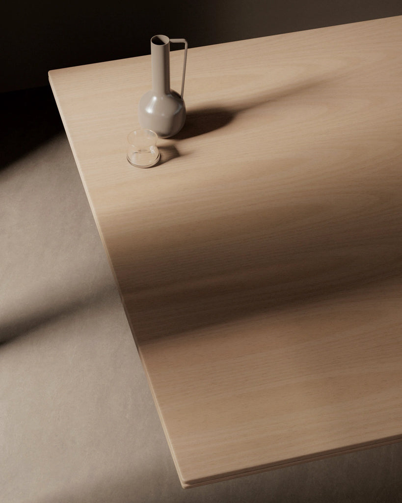 Beech Book Matched Veneer Wood PBR Texture - Example Scene Visualization | Superellipse