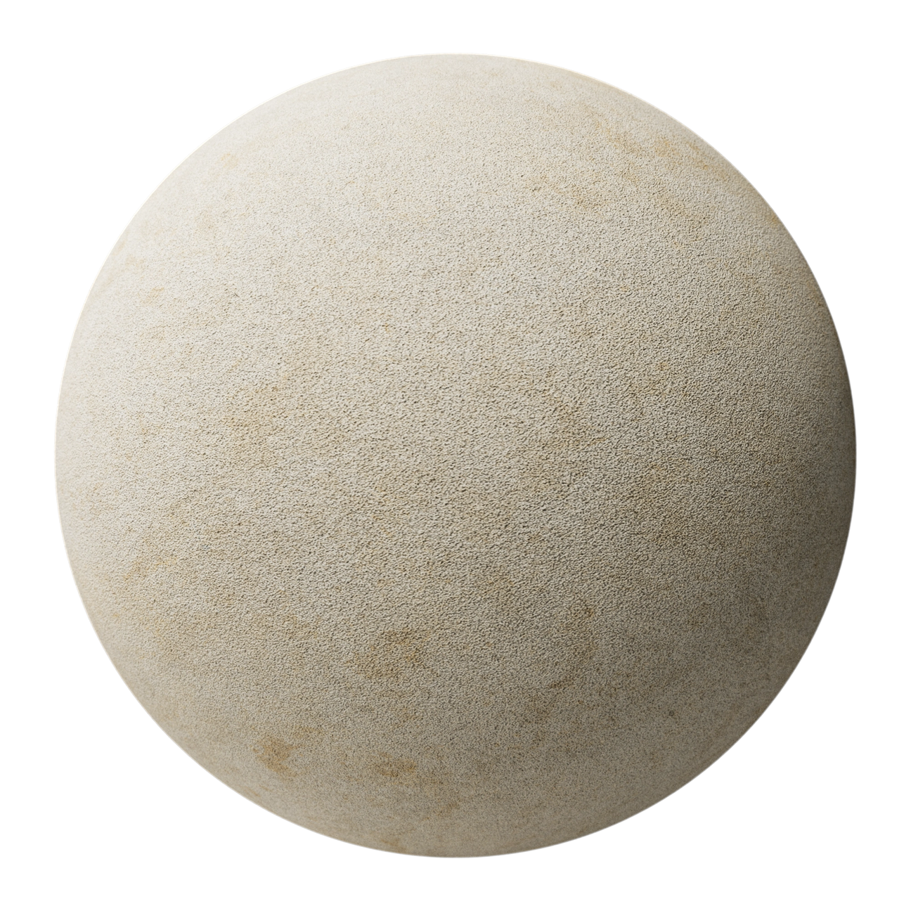 Moca Creme Sandblasted Limestone PBR Texture - Sphere Swatch Preview | Superellipse