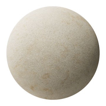 Moca Creme Sandblasted Limestone PBR Texture - Sphere Swatch Preview | Superellipse