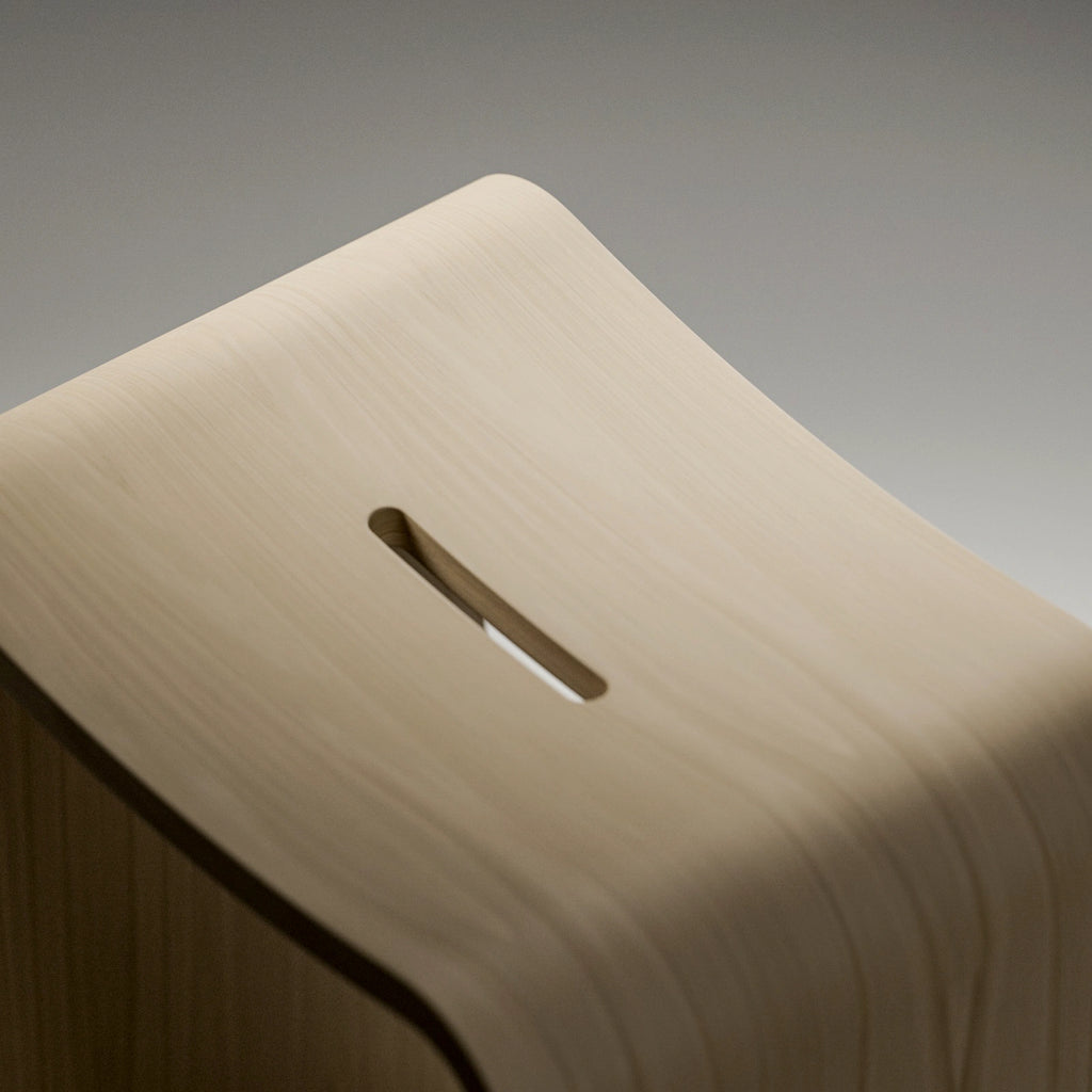 Japanese Elm Book Matched Veneer Wood PBR Texture - Example Scene Visualization | Superellipse