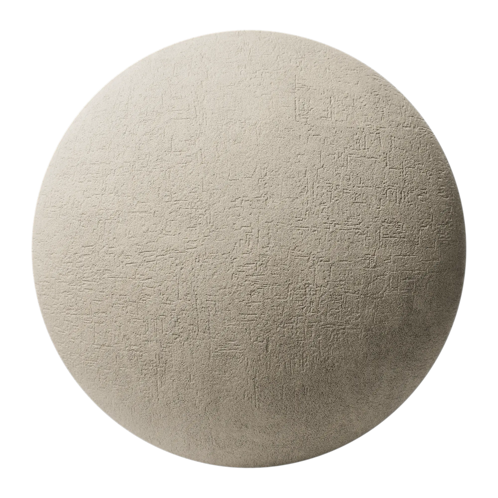 Taupe Custom Finish Stucco Plaster PBR Texture - Sphere Swatch Preview | Superellipse
