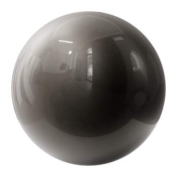 Arabica Brown Metallic Gloss Paint PBR Texture - Sphere Swatch Preview | Superellipse