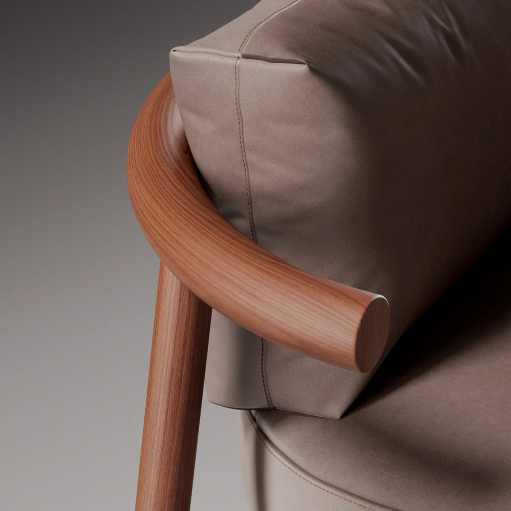Australian Red Mahogany Crown Cut Veneer Wood PBR Texture - Example Scene Visualization | Superellipse