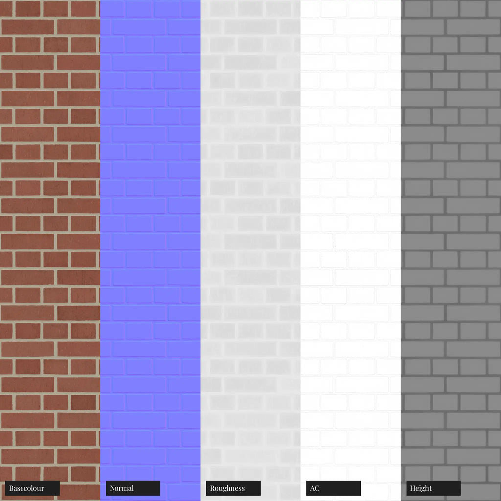 Forterra Dragfaced Red Brick English Bond PBR Texture - Example Scene Visualization | Superellipse