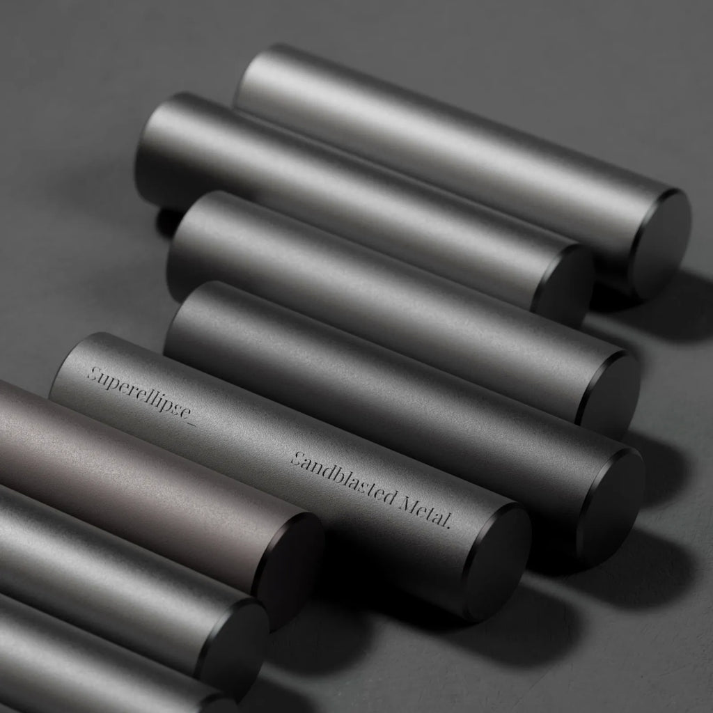 Sandblasted Matte Steel Metal PBR Texture - Example Scene Visualization | Superellipse