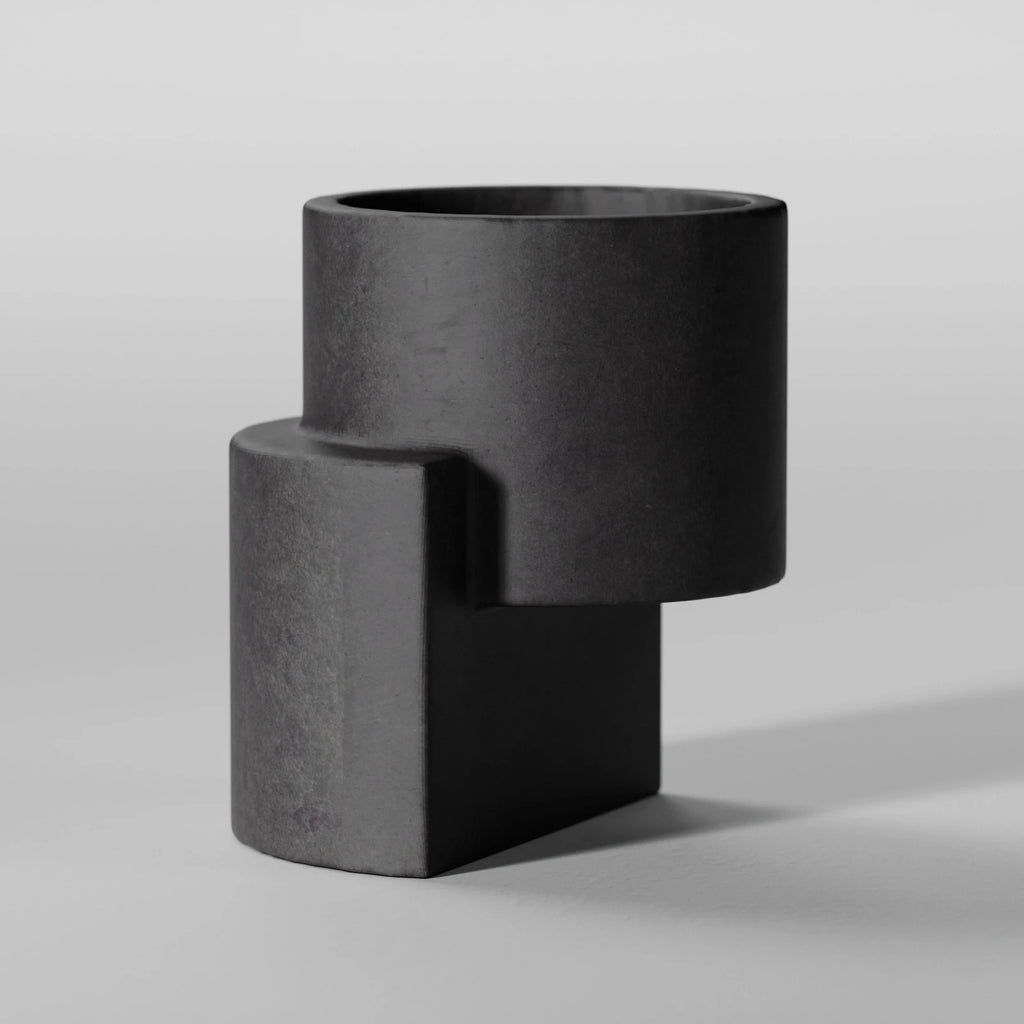 Black Pigmented Cast Concrete PBR Texture - Example Scene Visualization | Superellipse