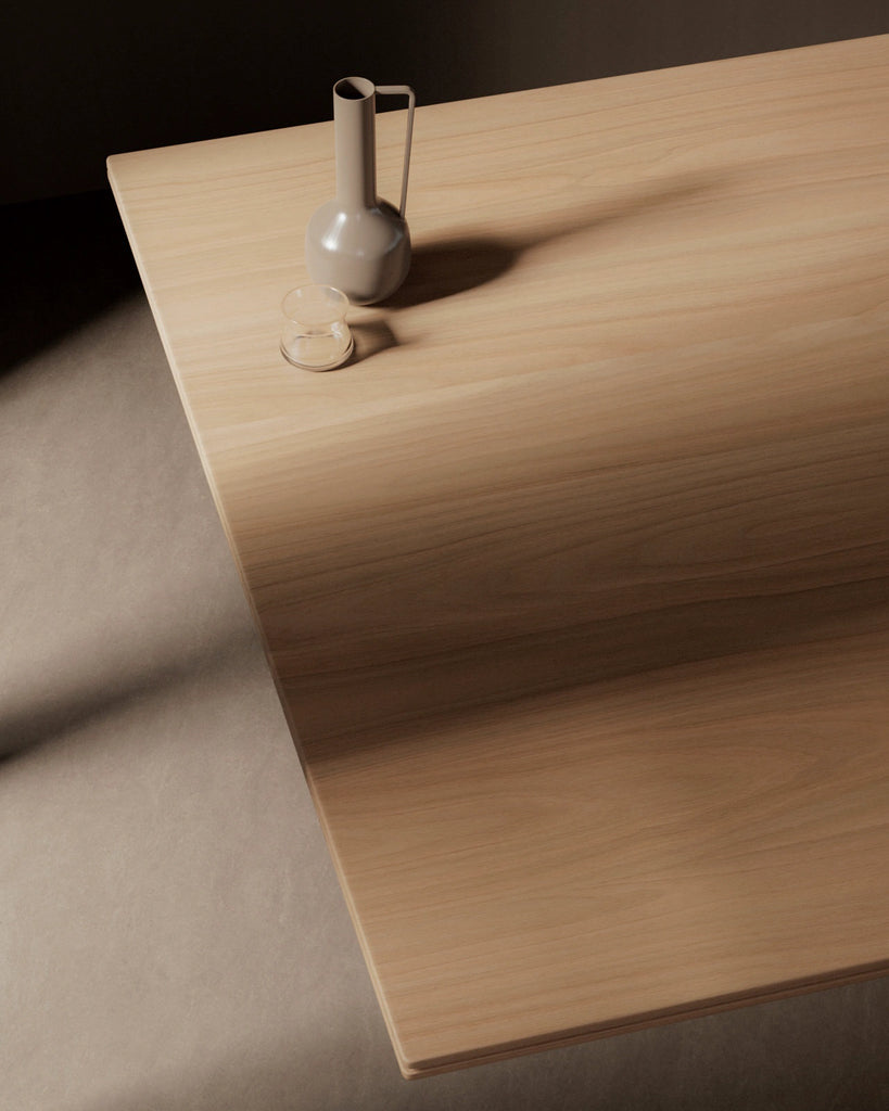 Red Oak Crown Cut Bonded Wood Veneer PBR Texture - Example Scene Visualization | Superellipse