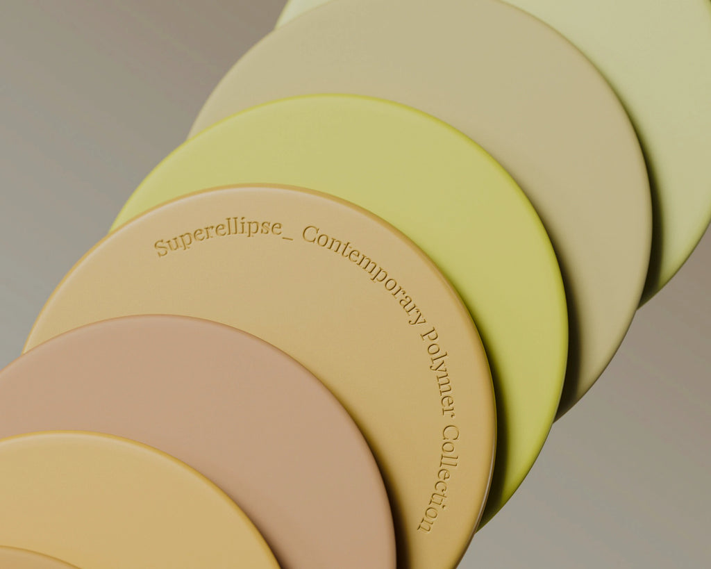 Beige Metallic Finish Plastic PBR Texture - Example Scene Visualization | Superellipse