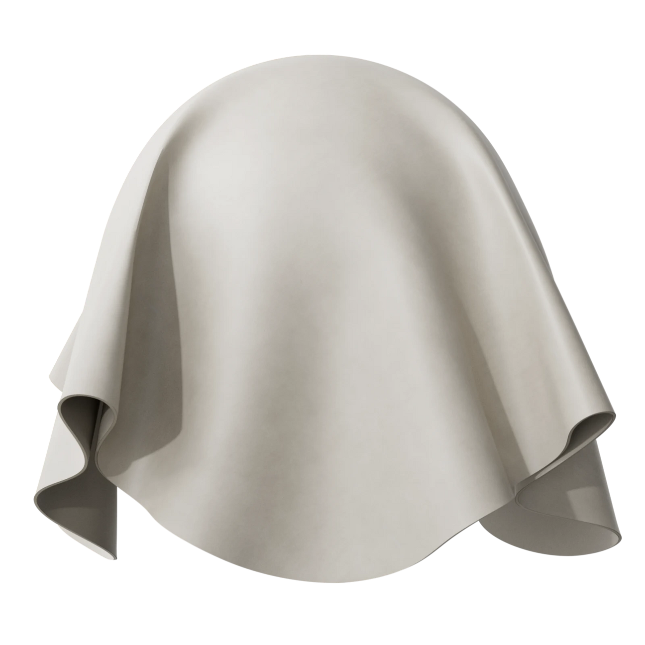 Semi Aniline Fine Grain Leather Sand Beige PBR Texture - Sphere Swatch Preview | Superellipse