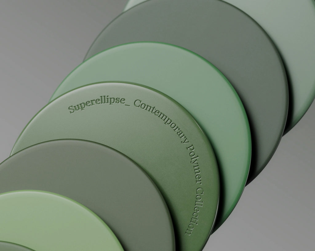 Minster Green Gloss Finish Plastic PBR Texture - Example Scene Visualization | Superellipse