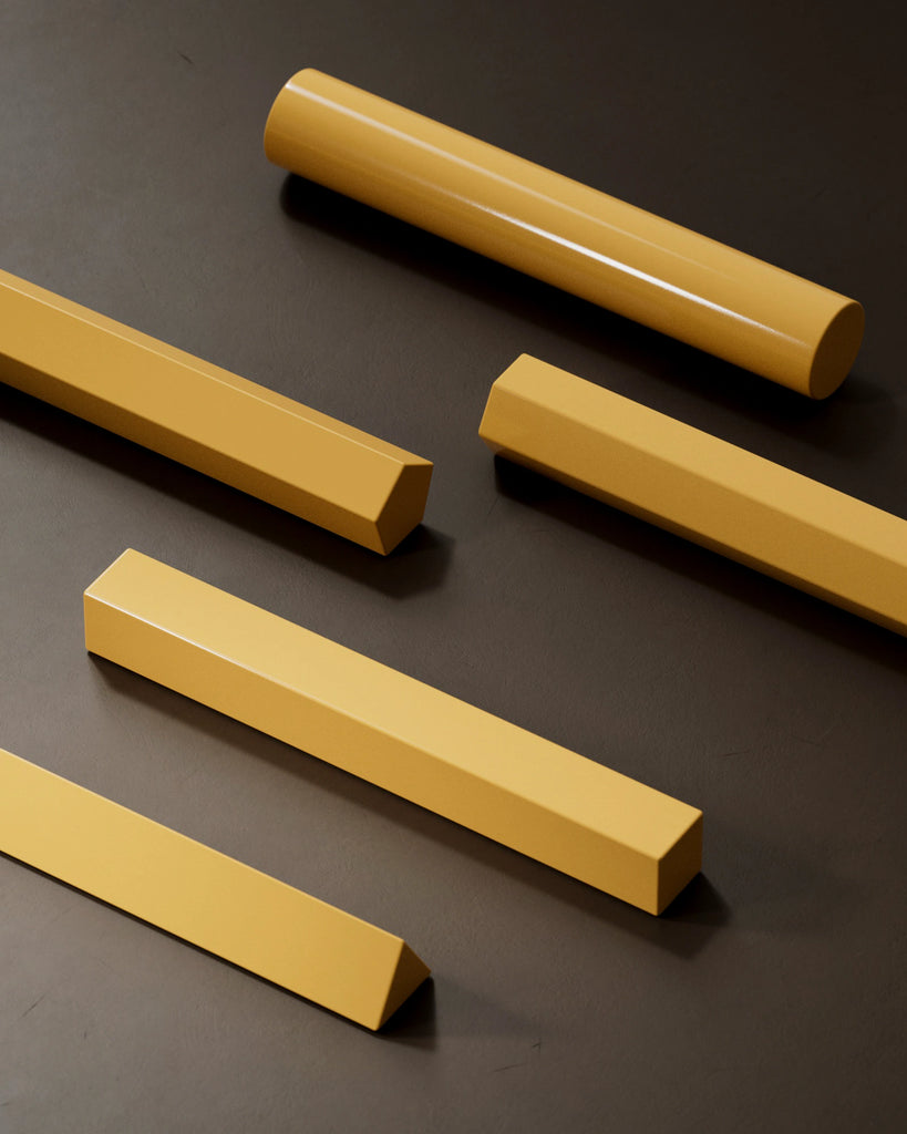 Spruce Yellow High Gloss Finish Plastic PBR Texture - Example Scene Visualization | Superellipse