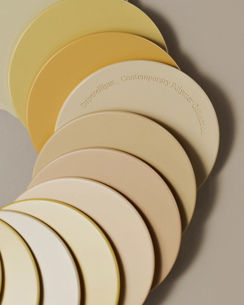 Cane Beige Gloss Finish Plastic PBR Texture - Example Scene Visualization | Superellipse