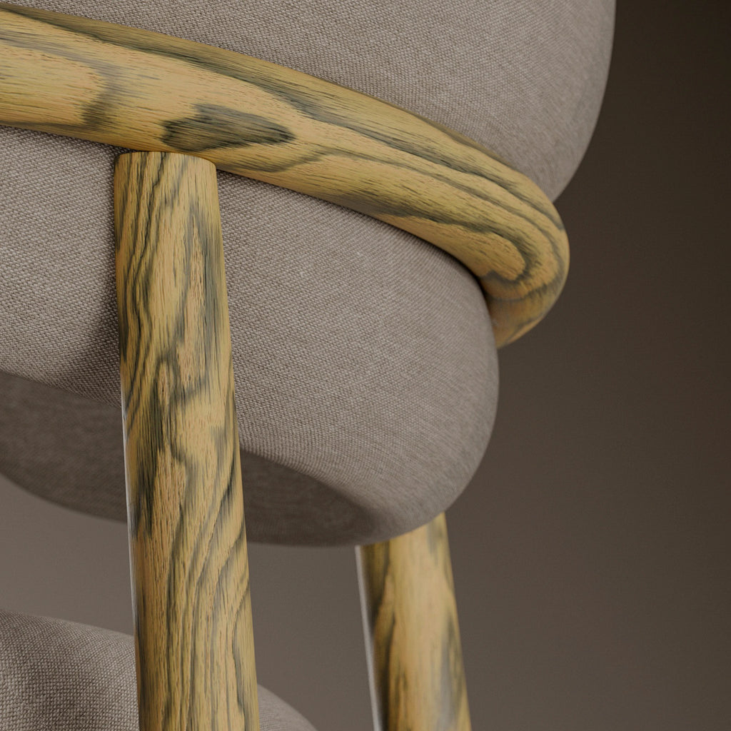 Sottsass Yellow Dyed Wood Veneer 02 PBR Texture - Example Scene Visualization | Superellipse