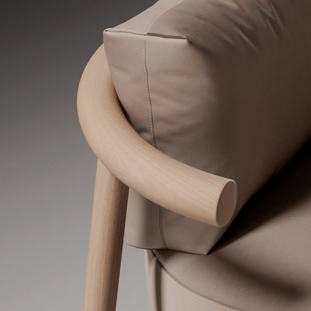 Beech Book Matched Veneer Wood PBR Texture - Example Scene Visualization | Superellipse