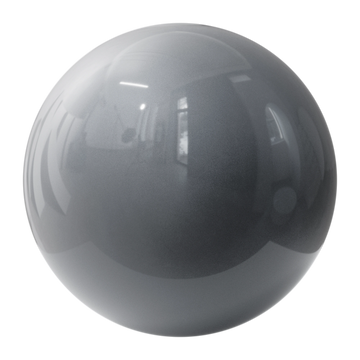 Hallmark Grey Metallic Gloss Paint PBR Texture - Sphere Swatch Preview | Superellipse