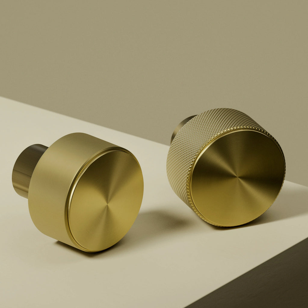 Radial Brushed Buffed Brass Metal PBR Texture - Example Scene Visualization | Superellipse