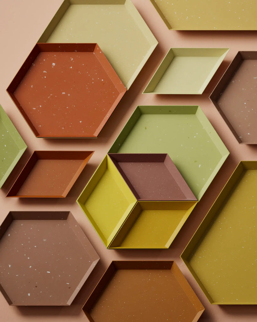 Sienna Terrazzo Plastic Small PBR Texture - Example Scene Visualization | Superellipse