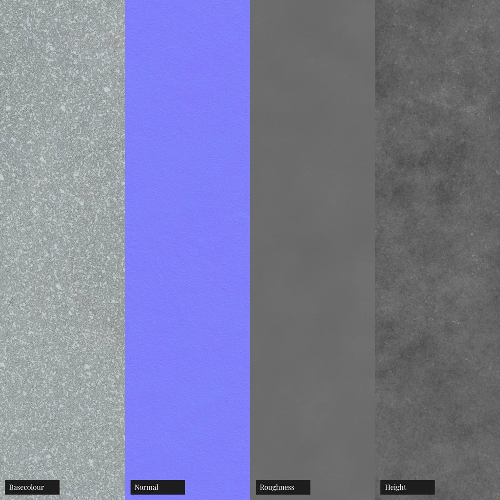 Industrial Cast Zinc Metal PBR Texture - Example Scene Visualization | Superellipse