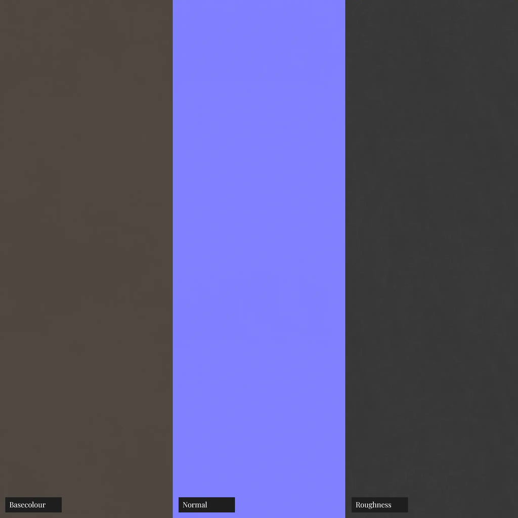 High Gloss Top Grain Leather Muted Clay PBR Texture - Example Scene Visualization | Superellipse