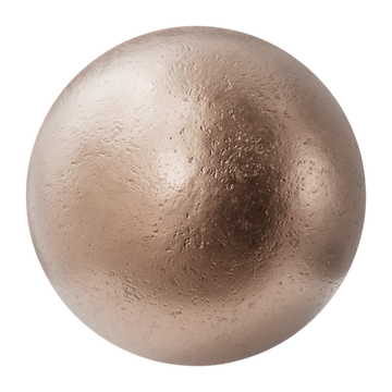 Aged Cast Copper Metal PBR Texture - Sphere Swatch Preview | Superellipse
