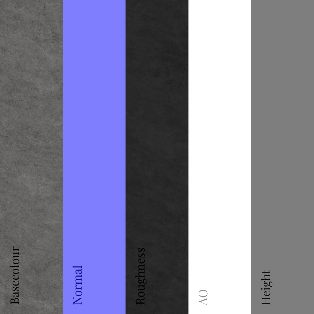 Portugal Grey Polished Limestone PBR Texture - Example Scene Visualization | Superellipse