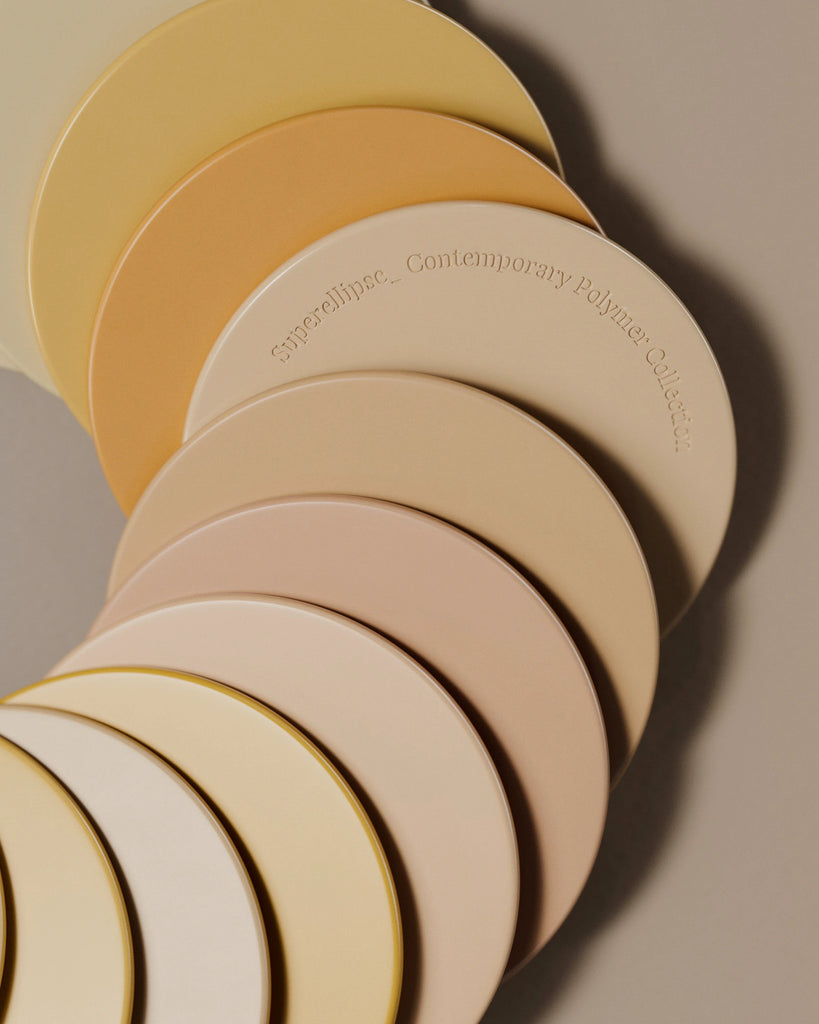 Faded Terracotta Orange Gloss Finish Plastic PBR Texture - Example Scene Visualization | Superellipse