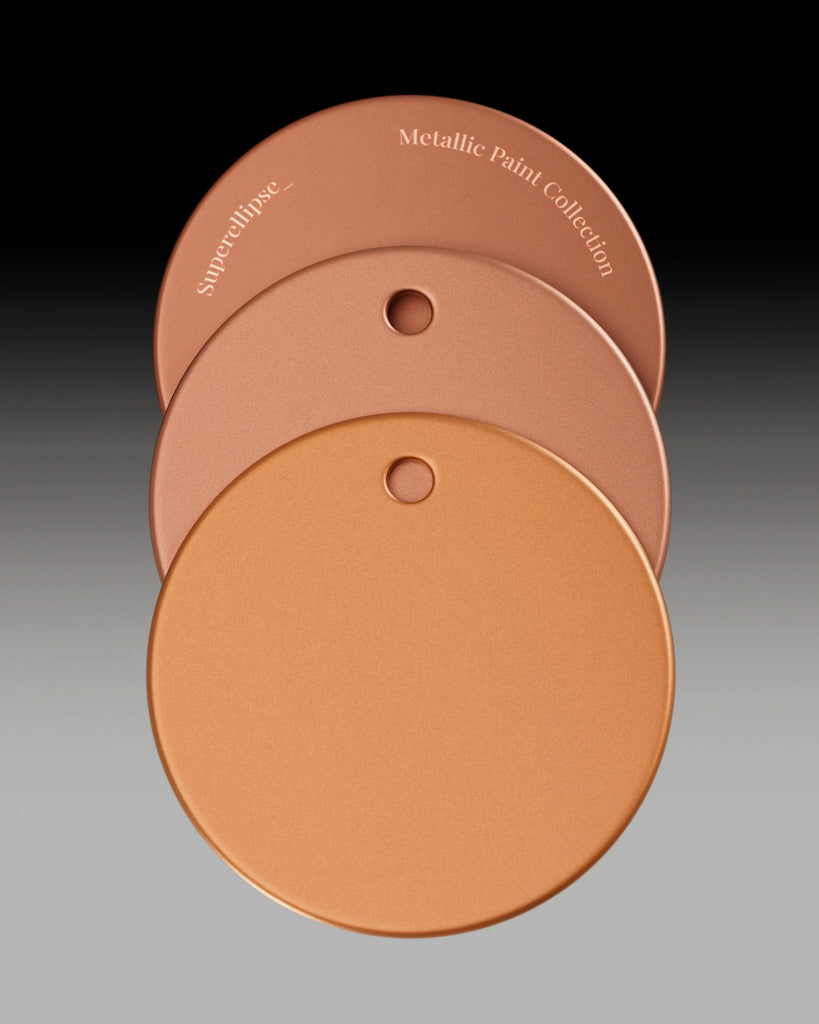 Orange Metallic Satin Paint PBR Texture - Example Scene Visualization | Superellipse