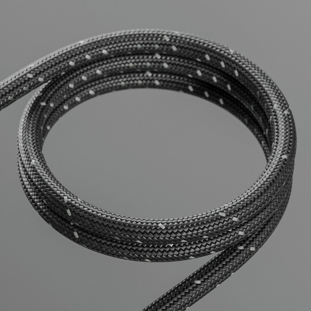 Monochrome Pixel Braided Cord PBR Texture - Example Scene Visualization | Superellipse
