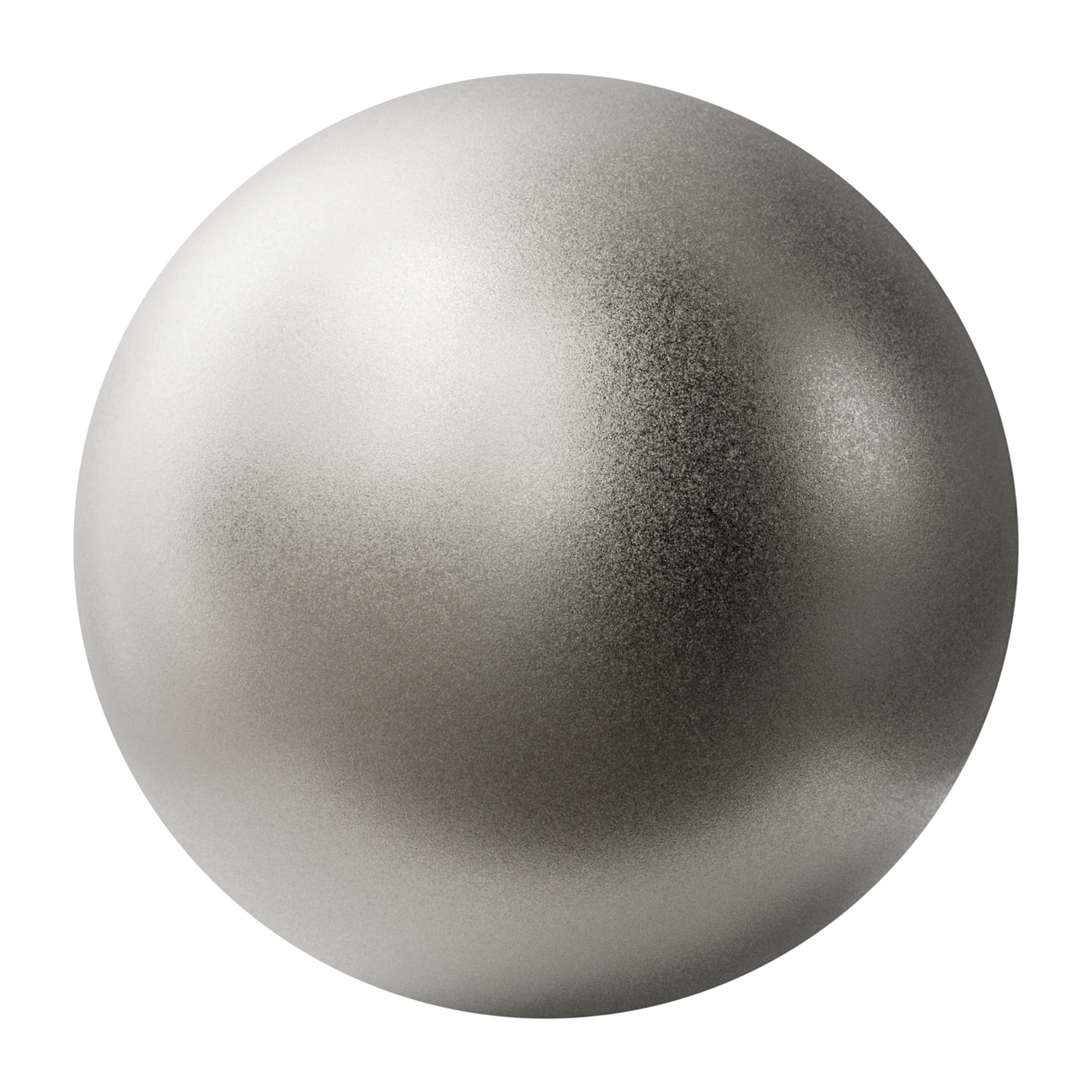 Sandblasted Platinum Metal PBR Texture - Sphere Swatch Preview | Superellipse