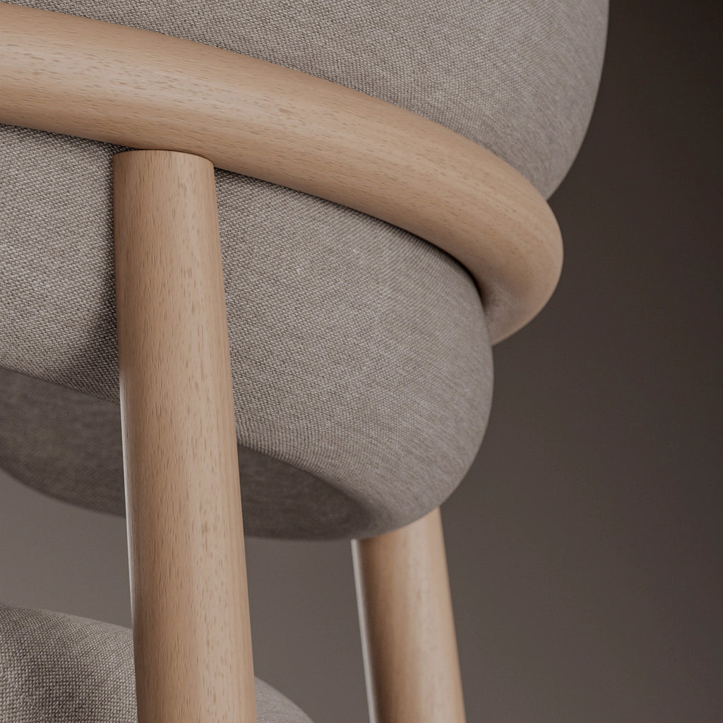 Beech Crown Cut Bonded Veneer Wood PBR Texture - Example Scene Visualization | Superellipse