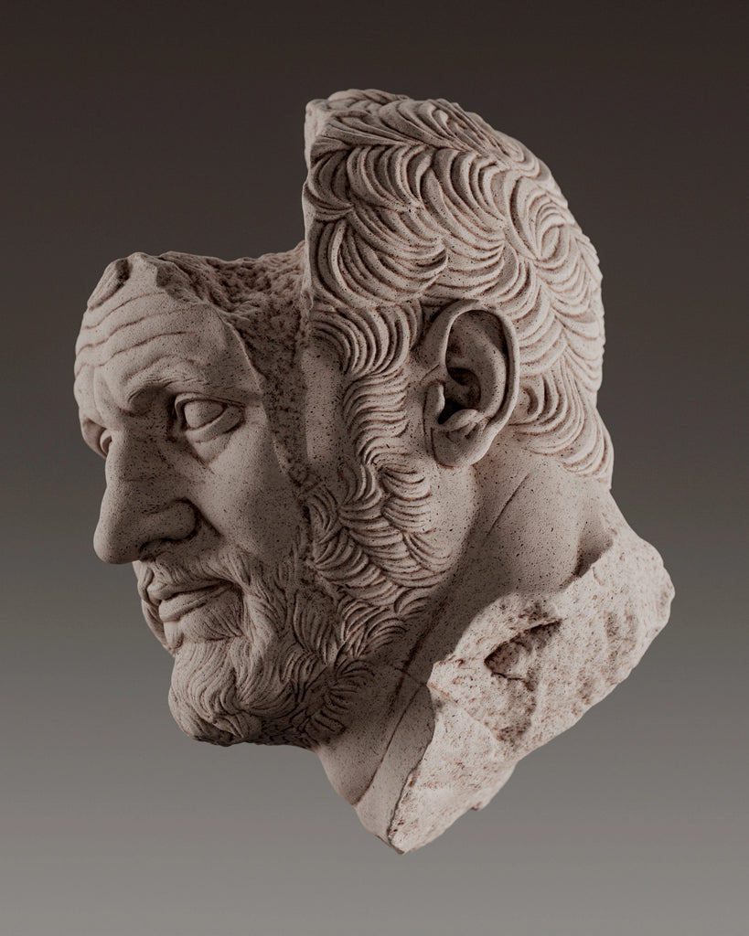 Orchal Red Sandstone Pitted PBR Texture - Example Scene Visualization | Superellipse