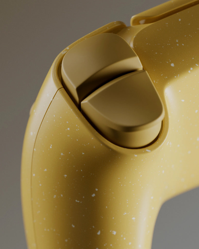 Dandelion Yellow Terrazzo Plastic Small PBR Texture - Example Scene Visualization | Superellipse