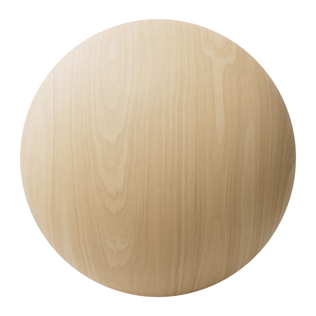 White Oak Crown Cut Wood Veneer PBR Texture - Sphere Swatch Preview | Superellipse