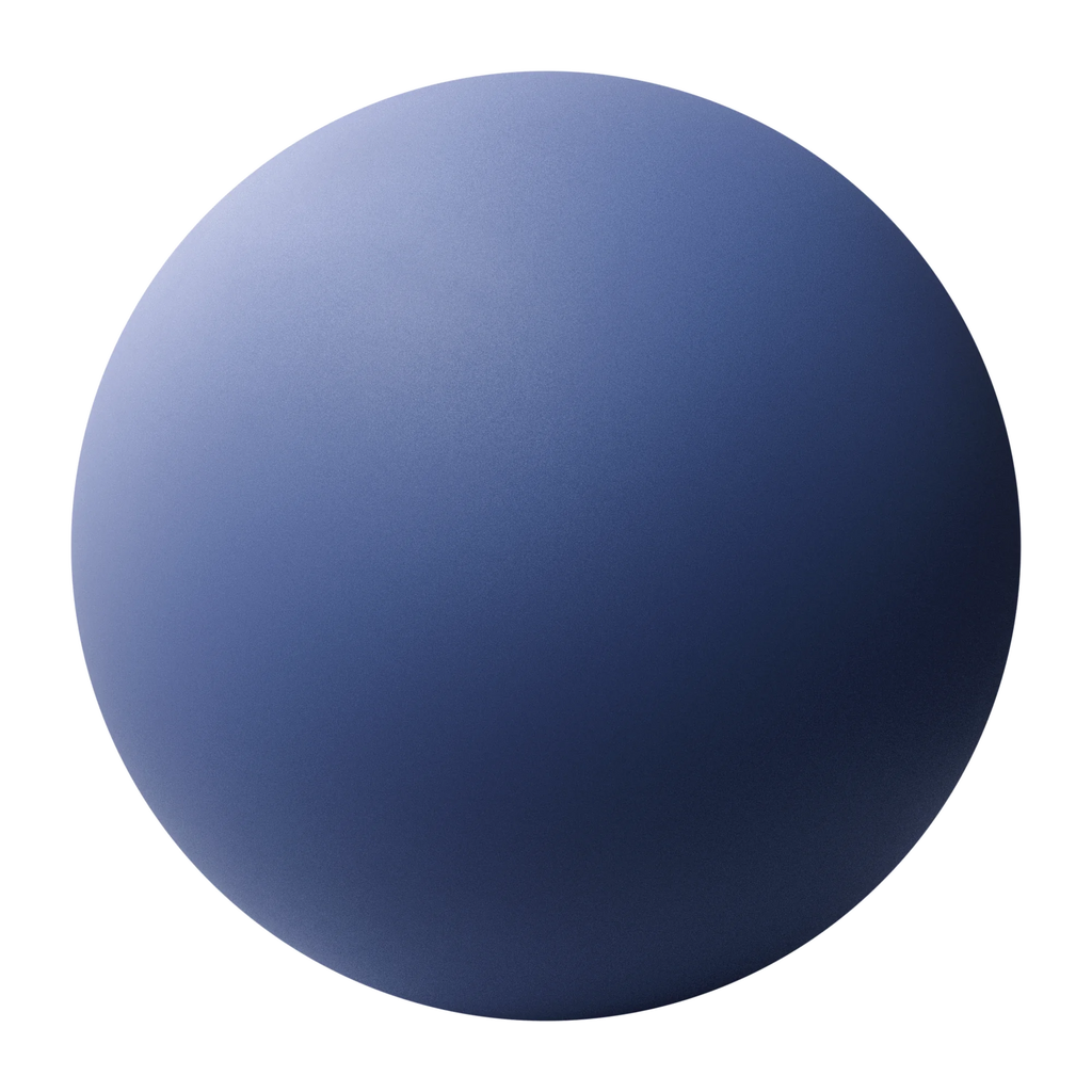Drawing Room Blue Matte Finish Plastic PBR Texture - Sphere Swatch Preview | Superellipse