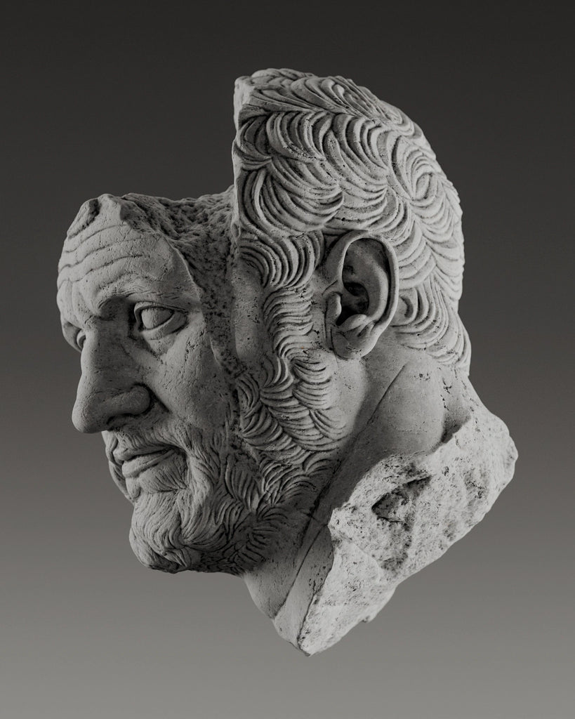 Natural Grey Stone Slab Unfinished PBR Texture - Example Scene Visualization | Superellipse