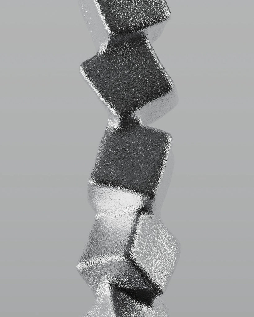 Sand Cast Aluminium Metal PBR Texture - Example Scene Visualization | Superellipse