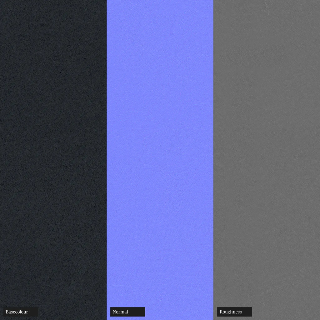 Semi Aniline Fine Grain Leather Navy PBR Texture - Example Scene Visualization | Superellipse