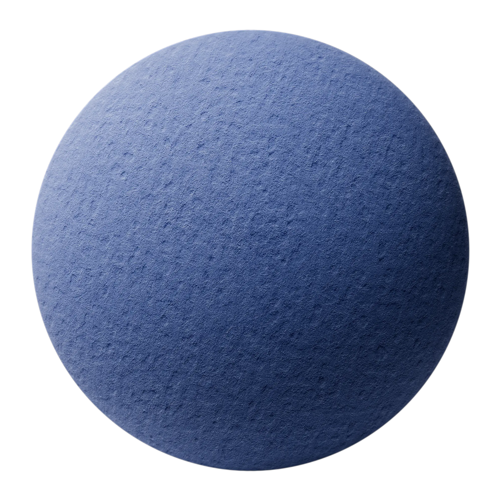 Embossed Mazarine Blue Strathmore Paper PBR Texture - Sphere Swatch Preview | Superellipse