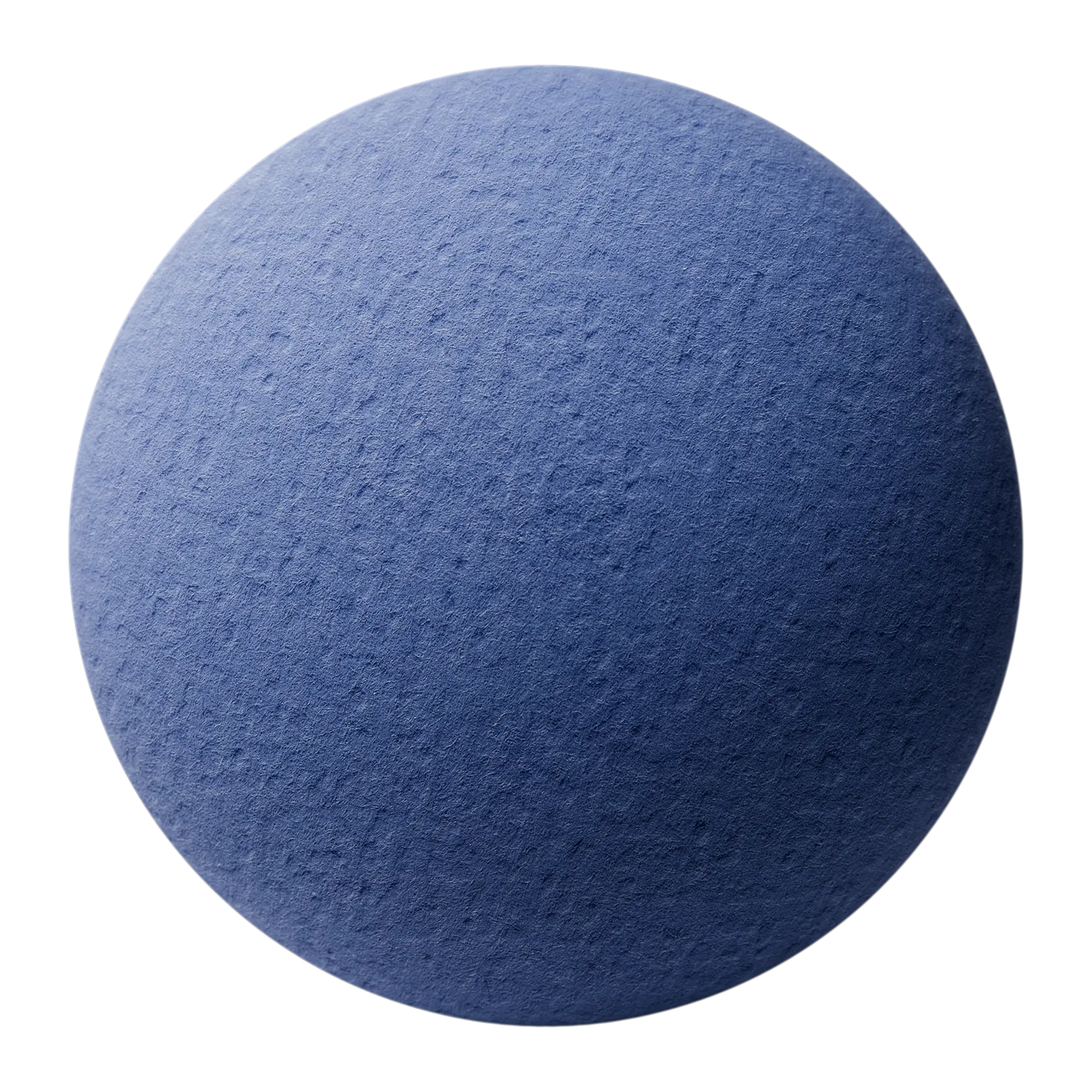Embossed Mazarine Blue Strathmore Paper PBR Texture - Sphere Swatch Preview | Superellipse