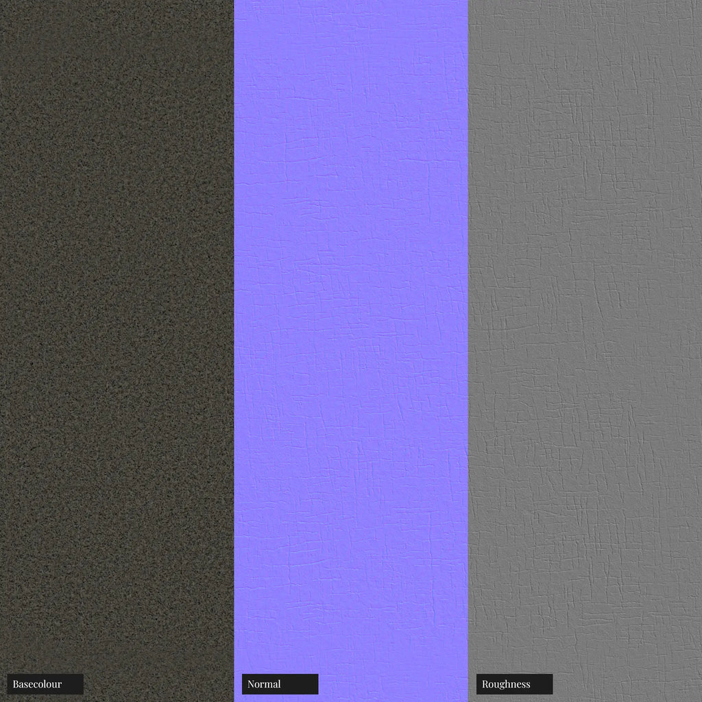 Mycelium Leather Cork Grain Dark Olive PBR Texture - Example Scene Visualization | Superellipse