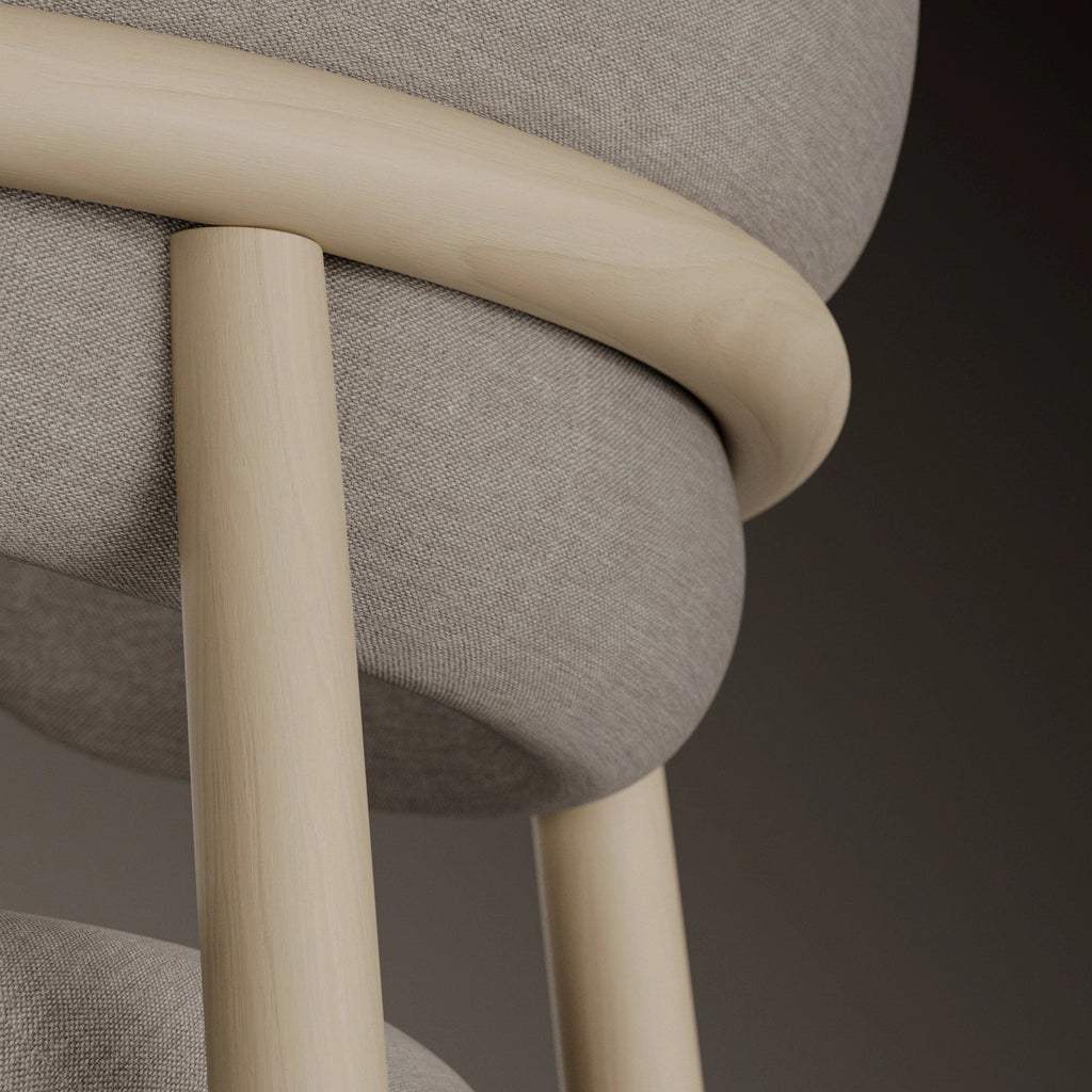 Japanese Elm Book Matched Veneer Wood PBR Texture - Example Scene Visualization | Superellipse